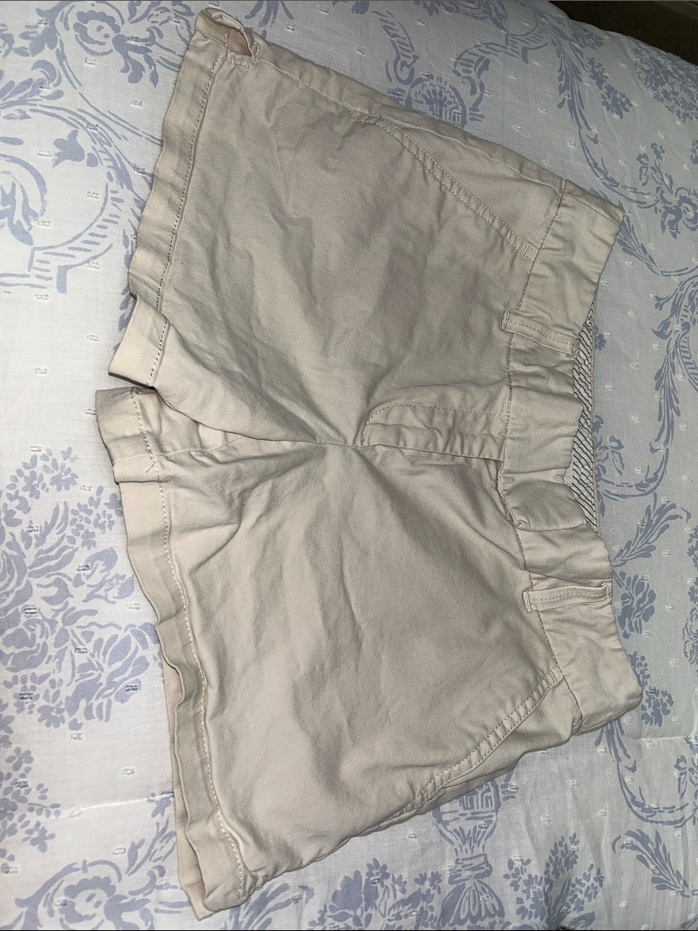 LOFT Cream Hem Shorts